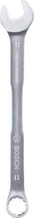 Kunci kombinasi Bosch 11 mm krom vanadium.